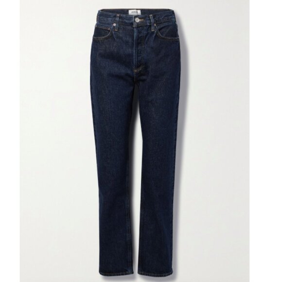 AGOLDE '90s Pinch Waist Long High-rise straight-leg Jeans - Size 27 - Dark Dnim - Picture 12 of 12